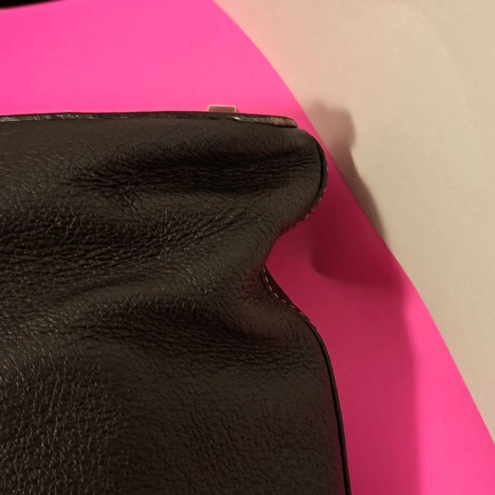 Kate Spade Classic Black Shoulder Bag Leather Made In Italy VINTAGE 1990'S Rare - Picture 11 of 13
